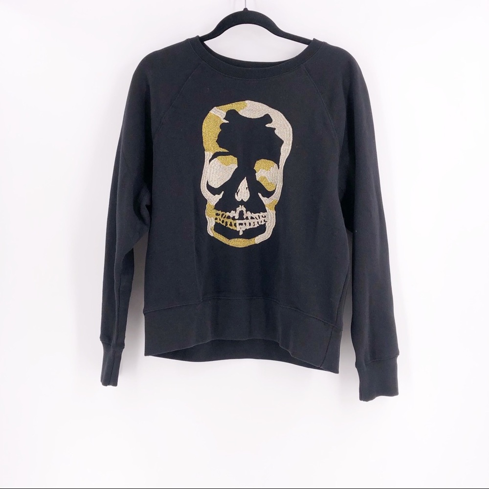 Zadig & Voltaire Skull Sweatshirt Medium Black NWT
